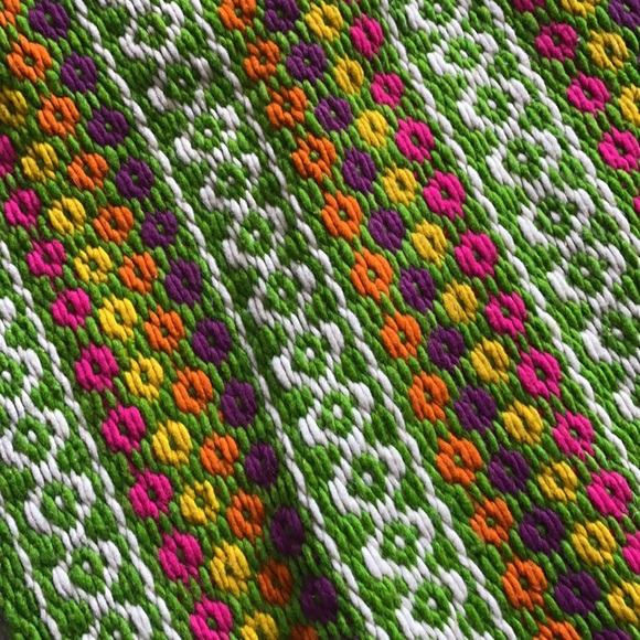 Vintage retro afghan “end of bed throw” - Picture 3 of 6